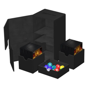 Deck Box-Twin Flip`n`Tray- 200+ XenoSkin-Noir- Ultimate Guard