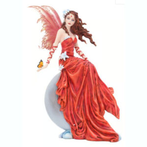Figurine Fée Rouge sur nuage
