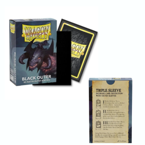 Outer Sleeve Dragon Shield Standard 100 Matte - Black