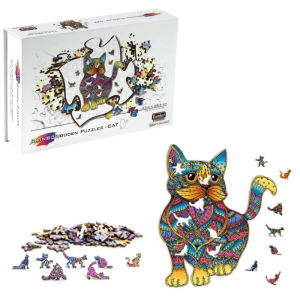 Puzzle- Rainbow Wooden-Chat- 99 pièces