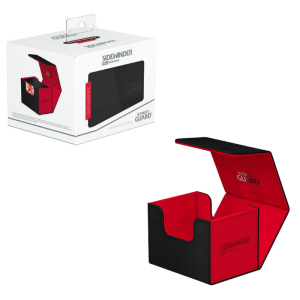 Deck Box- Sidewinder- 100 cartes et plus- Xenoskin- Bicolore- Rouge et Noir - Ultimate Guard
