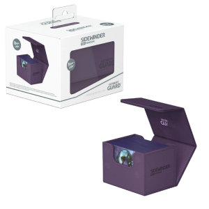 Deck Box- Sidewinder- 100 cartes et plus- Xenoskin- Violet - Ultimate Guard