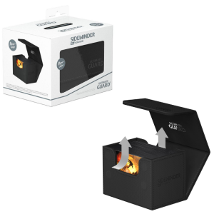Deck Box- Sidewinder- 80 cartes et plus- Xenoskin- Noir- Ultimate Guard