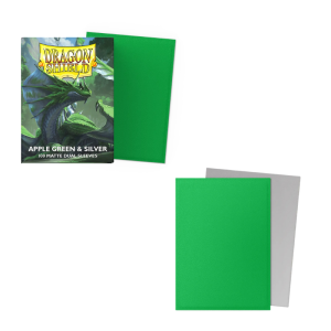 Sleeve Dragon Shield Standard dual matte 100 - Appel Green et sliver