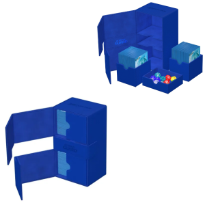 Deck Box-Twin Flip`n`Tray- 200+ XenoSkin-Bleu - Ultimate Guard